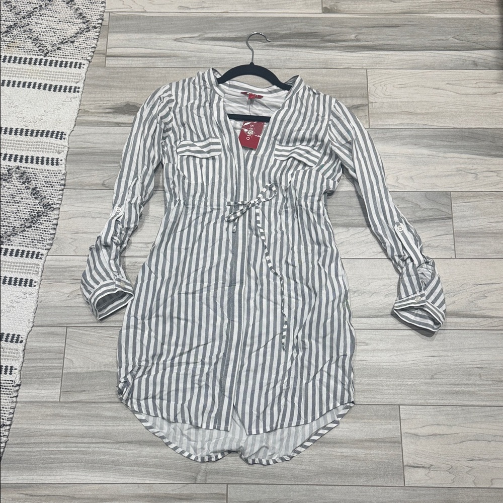 Guess LS Sassa Utility Shirt Dress(Never Worn)(Ships from OR)